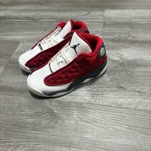 Jordan Kids Red and White Sneakers